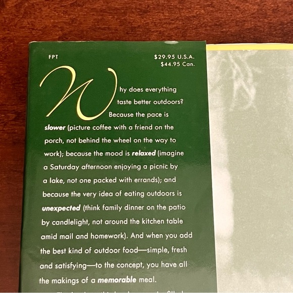 Bon Appetit : Outdoor Entertaining Hardcover w/ Sleeve Cookbook. - Picture 5 of 14